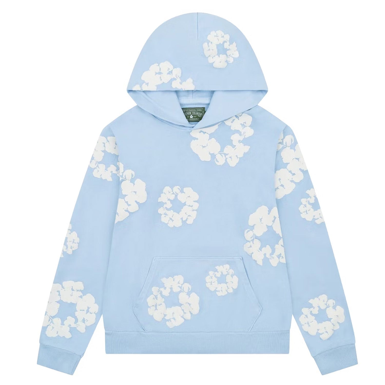 Denim Tears The Cotton Wreath Hoodie Powder Blue - Sneaker Mode