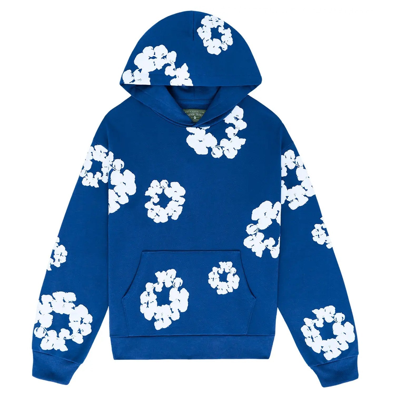 Denim Tears The Cotton Wreath Hoodie Royal Blue - Sneaker Mode