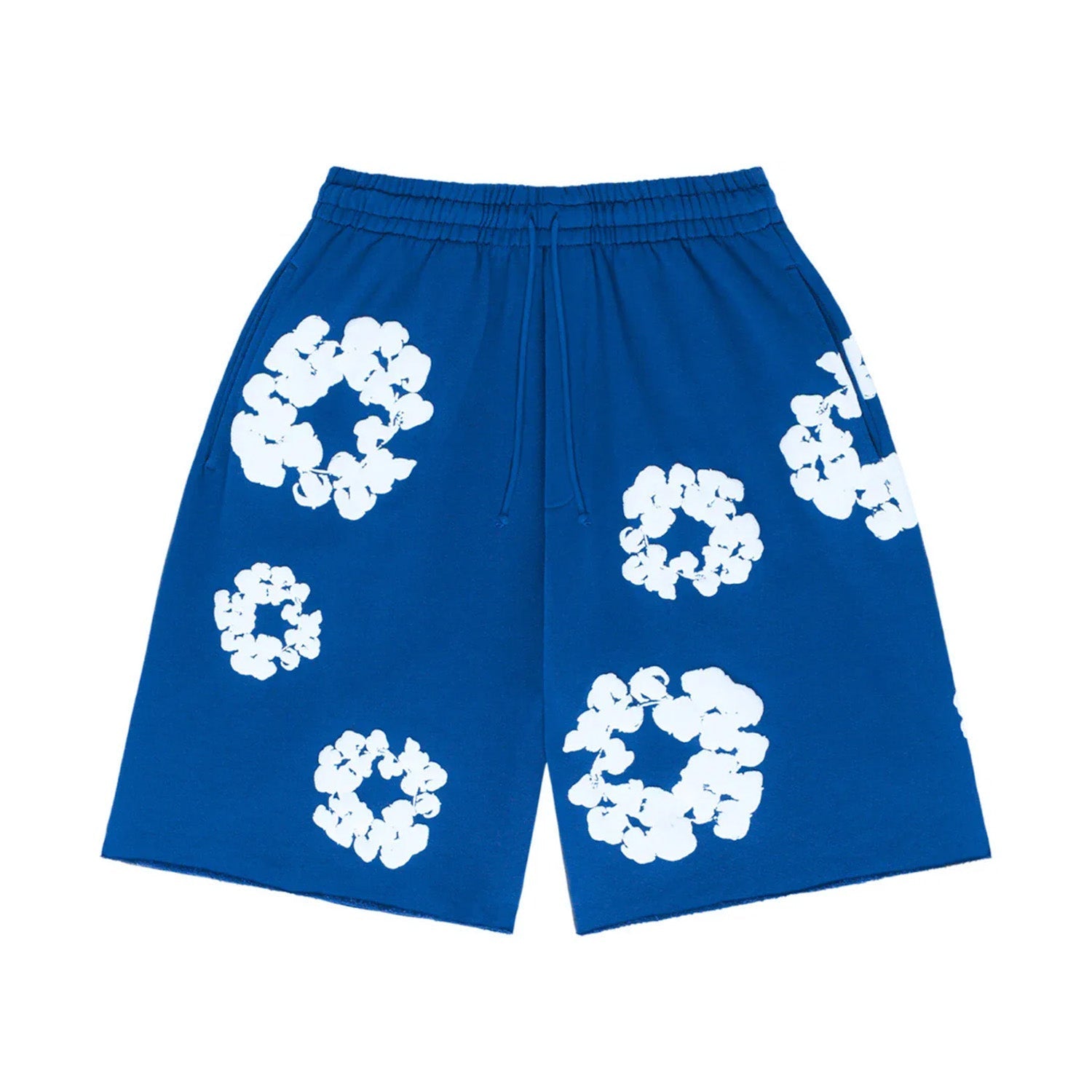 Denim Tears The Cotton Wreath Shorts Royal Blue - Sneaker Mode