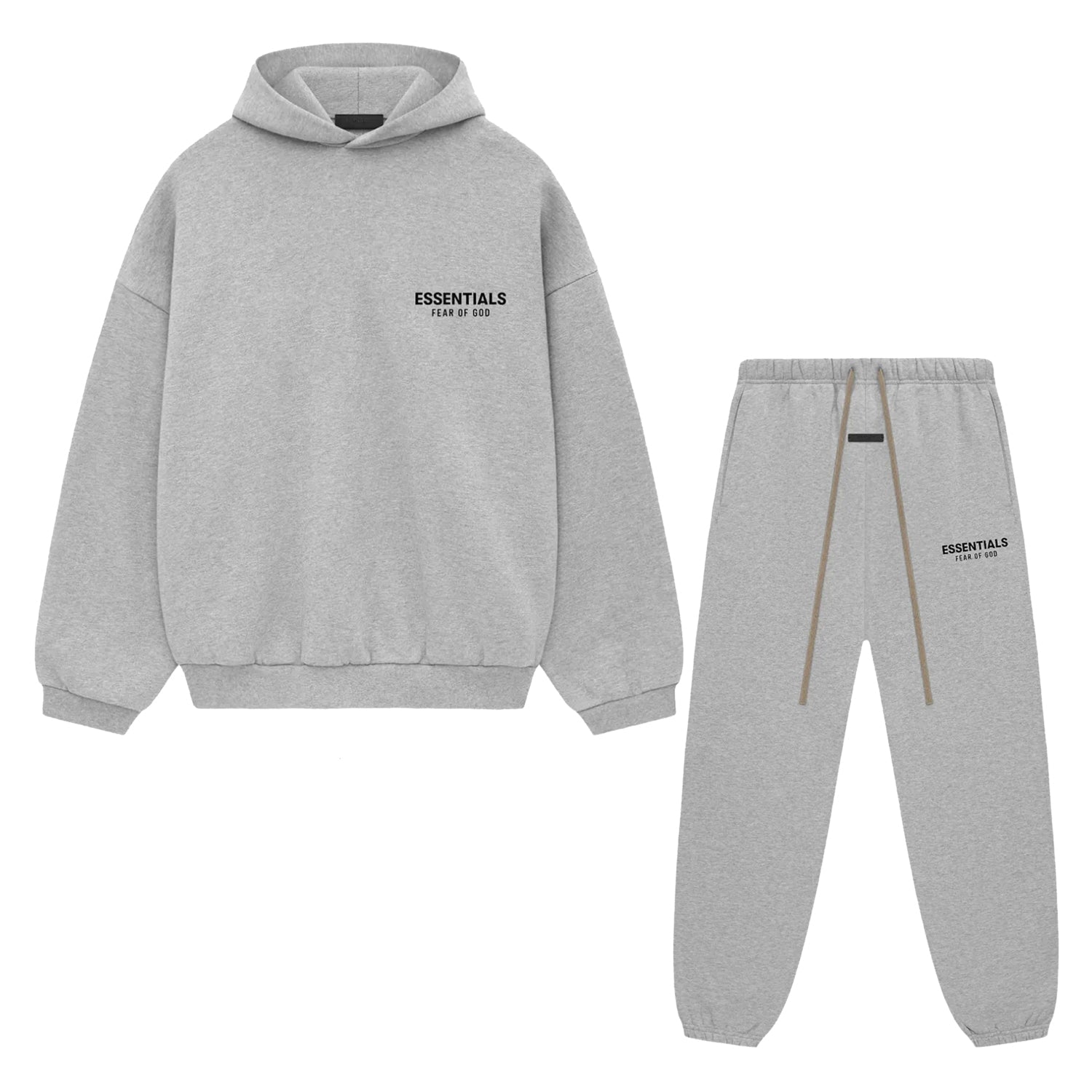 Fear of God Essentials Light Heather Gray Fleece Full Set - Sneaker Mode