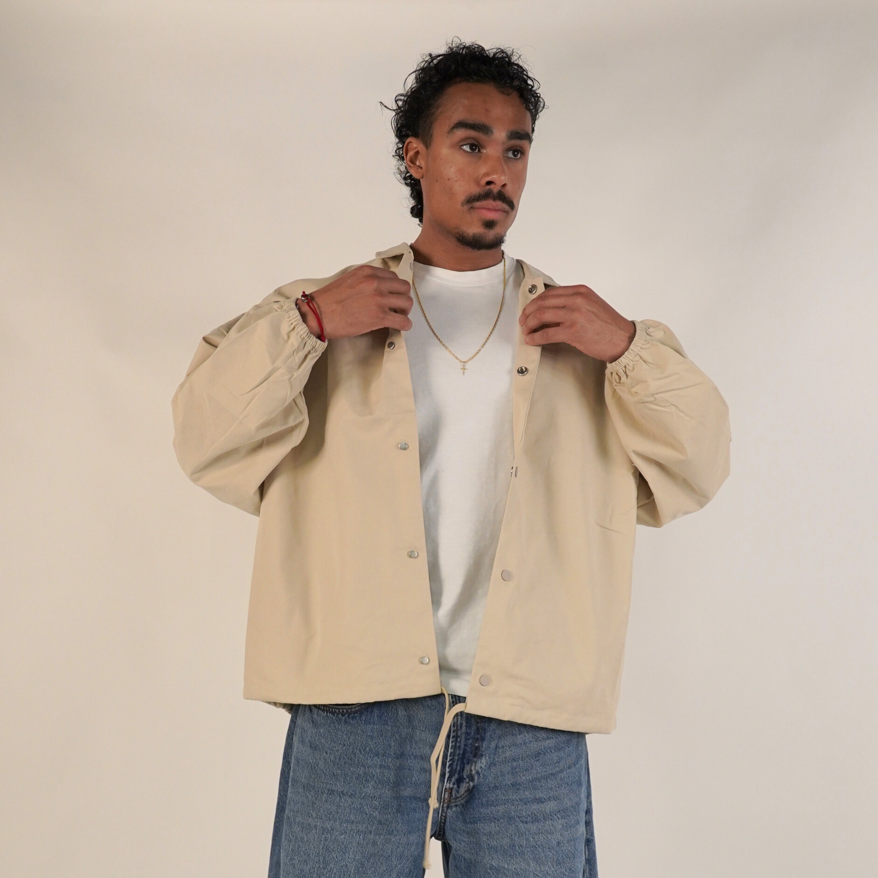 Fear of God Essentials FW20 Coach Jacket Taupe 1977 Wheat