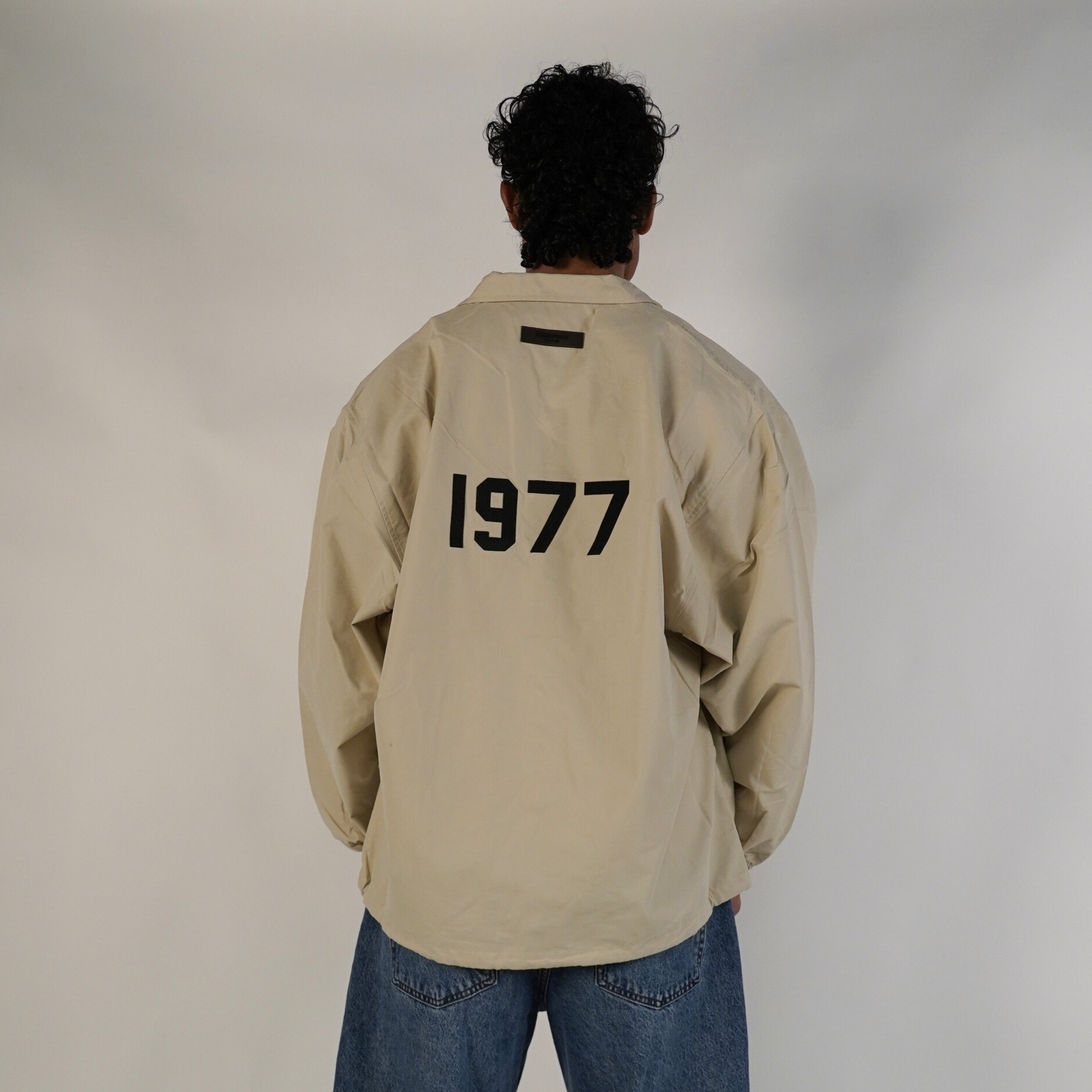 Fear of God Essentials FW20 Coach Jacket Taupe 1977 Wheat