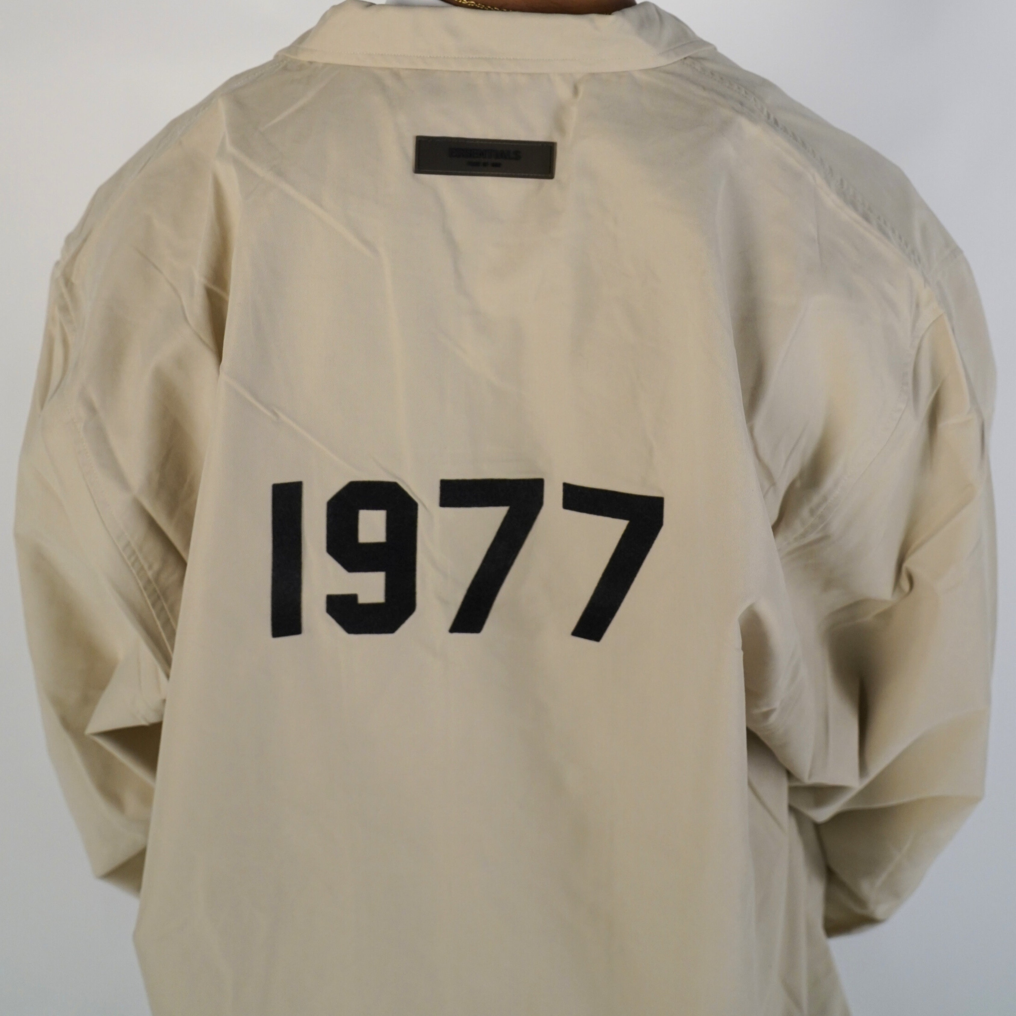 Fear of God Essentials FW20 Coach Jacket Taupe 1977 Wheat