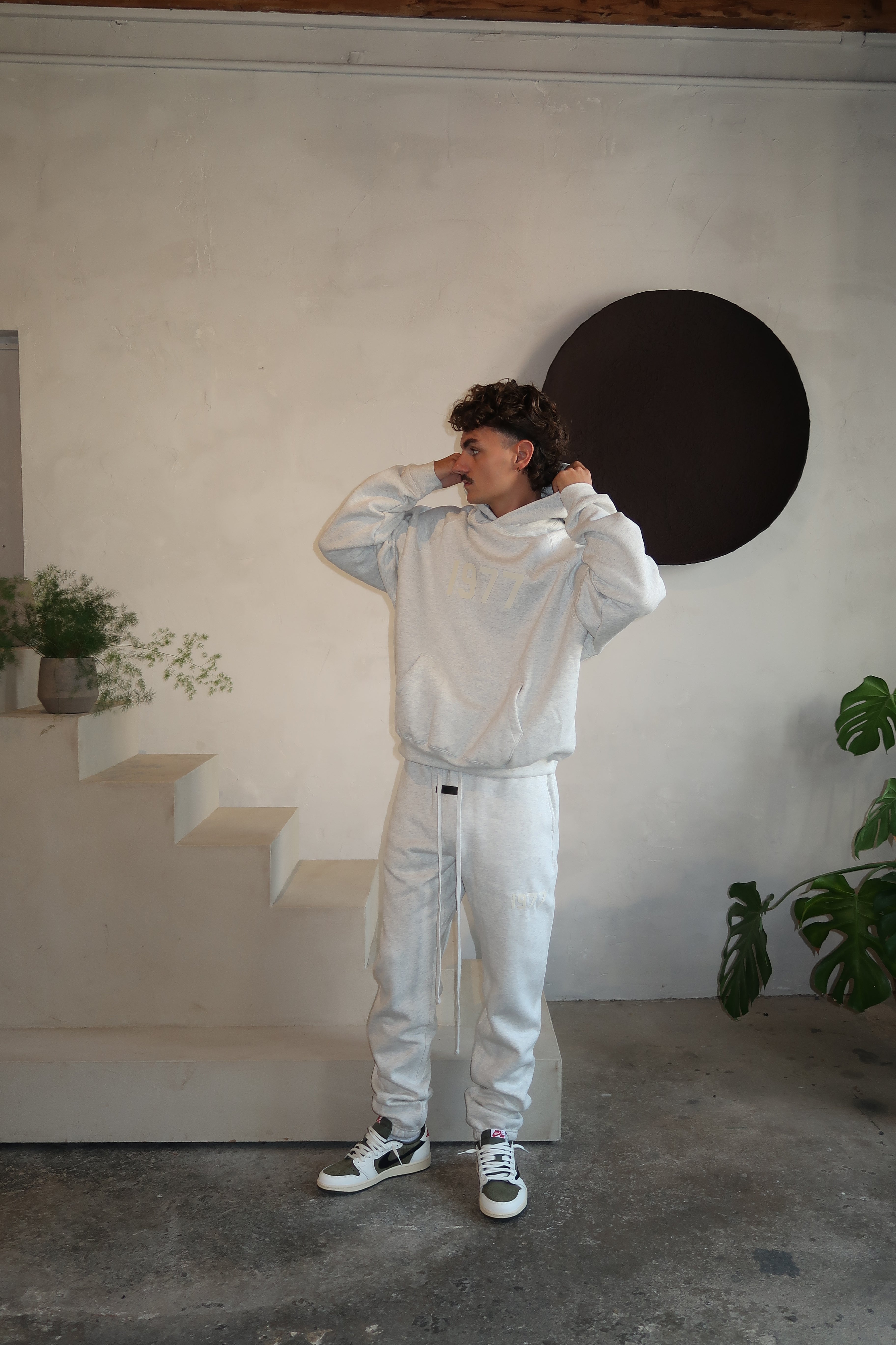 Fear of God Essentials 1977 Light Oatmeal Hoodie
