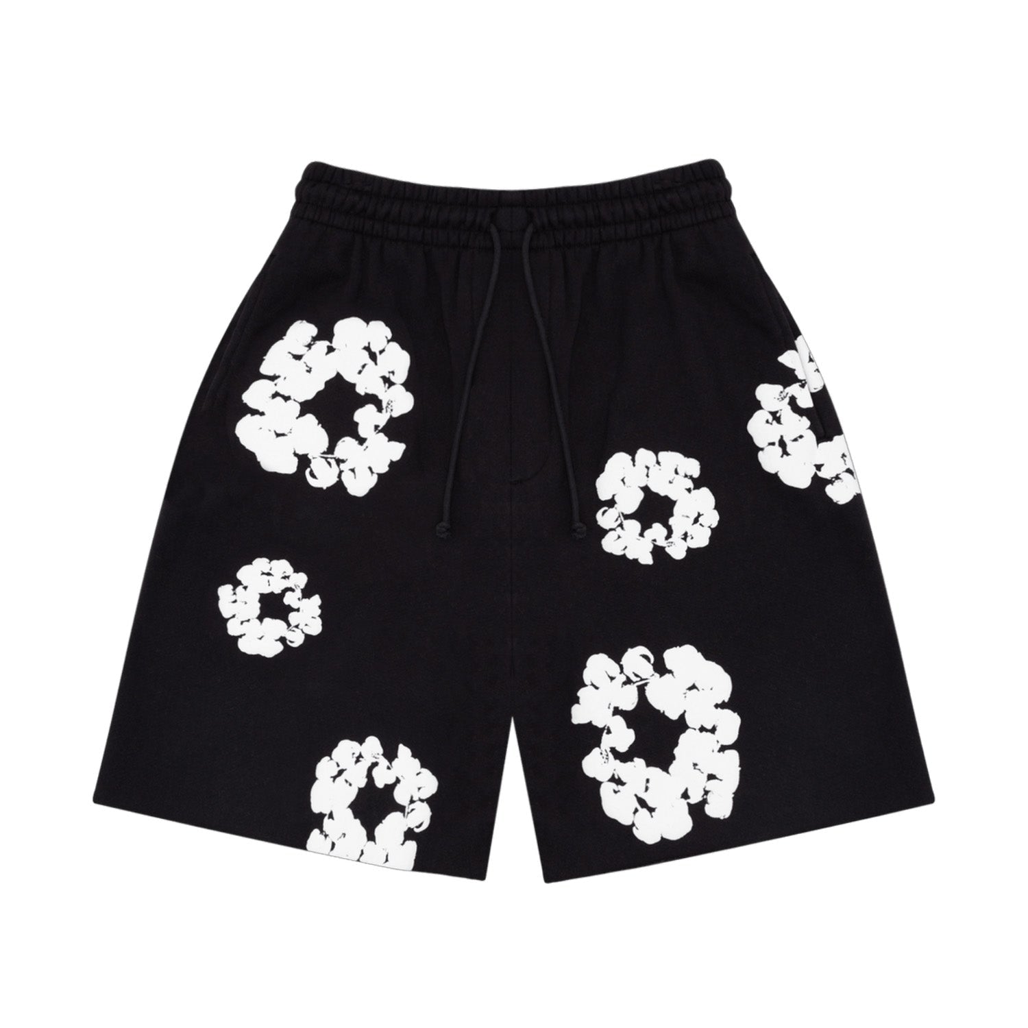 Denim Tears The Cotton Wreath Shorts Black - Sneaker Mode