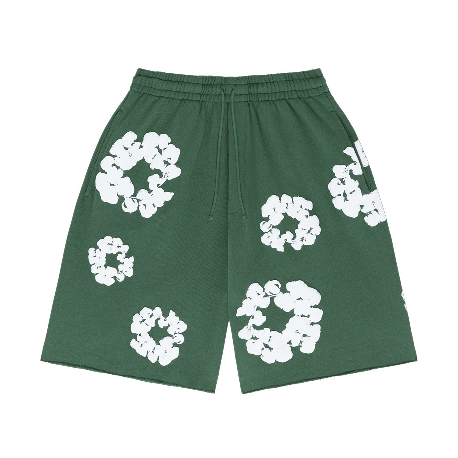 Denim Tears The Cotton Wreath Shorts Green - Sneaker Mode