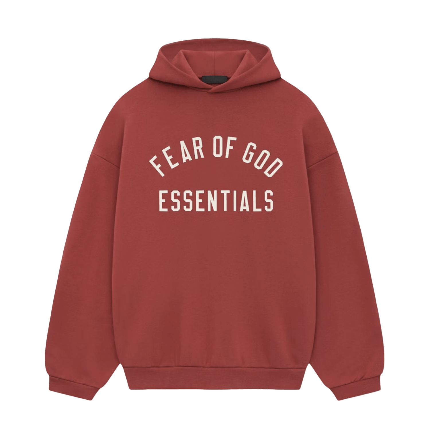 Fear Of God Essentials FW24 Crimson Hoodie - Sneaker Mode